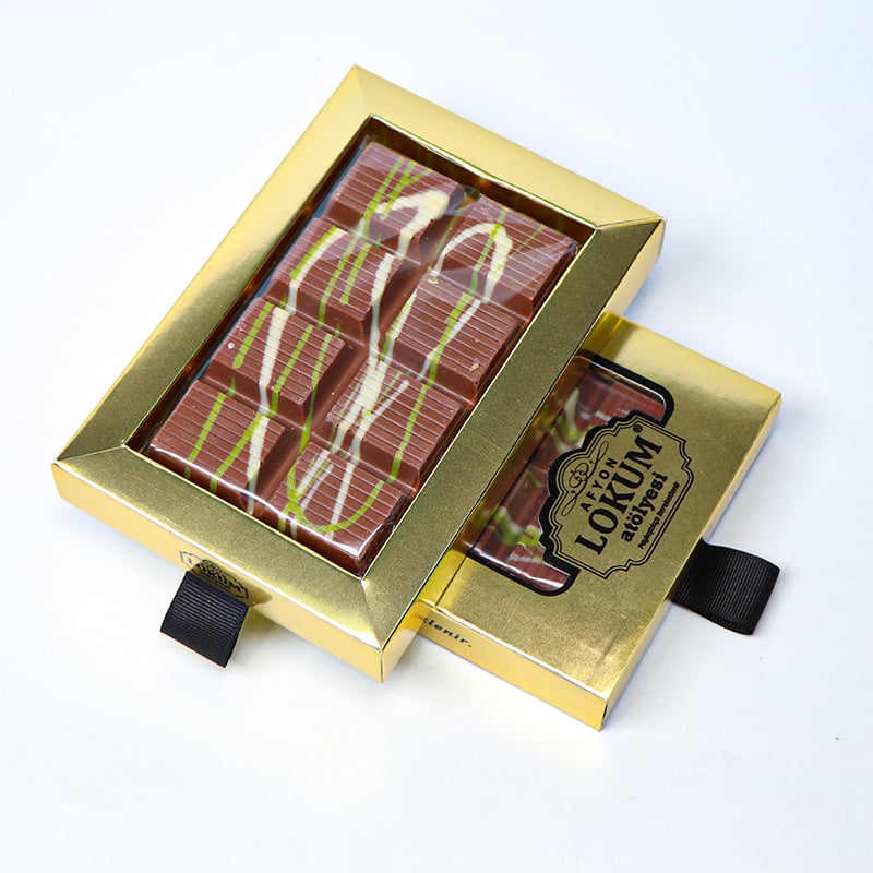 Lokum Atolyesi Dubai chocolate pistachio kadaifi milk chocolate 180g vacuum packed premium box