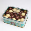 Lokum Atolyesi ivory milk chocolate hazelnut dragee gluten-free vegan 150g metal tin مصغرة 1
