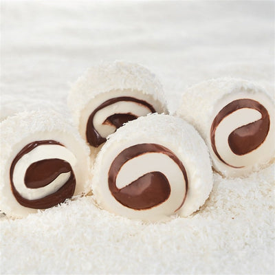 Lokum Atolyesi Sultan chocolate roll Turkish delight gluten-free vegan 500g - Lokum Atolyesi