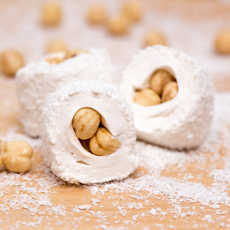 Lokum Atolyesi Sultan hazelnut roll Turkish delight gluten-free vegan 500g - Lokum Atolyesi - Image 3
