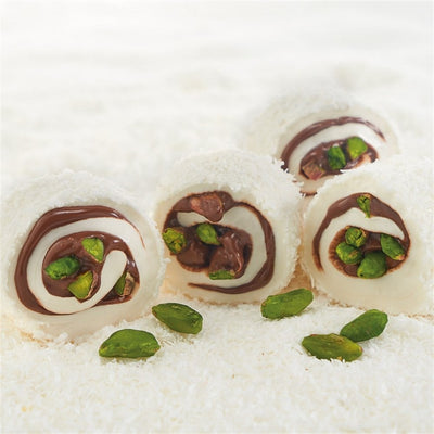 Lokum Atolyesi Sultan pistachio chocolate Turkish delight gluten-free vegan 500g - Lokum Atolyesi