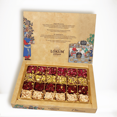 Lokum Atolyesi VIP assorted Turkish delight gluten-free vegan 500g - Lokum Atolyesi