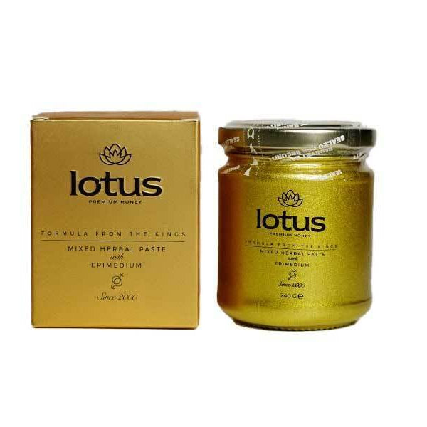 Lotus herbal ginseng honey paste in 240g glass jar - صورة 1