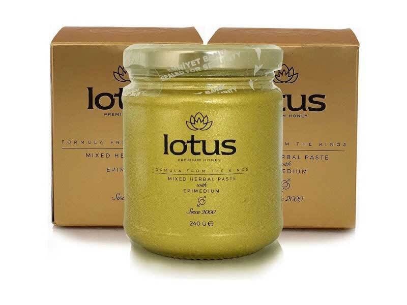 Lotus herbal ginseng honey paste in 240g glass jar - صورة 3