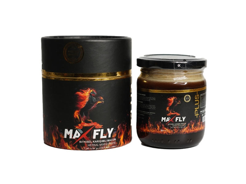 Max Fly Plus herbal honey paste in 240g traditional glass jar - صورة 3