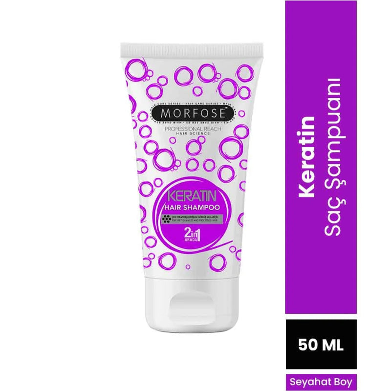 Morfose Keratin Shampoo 50 ml travel bottle