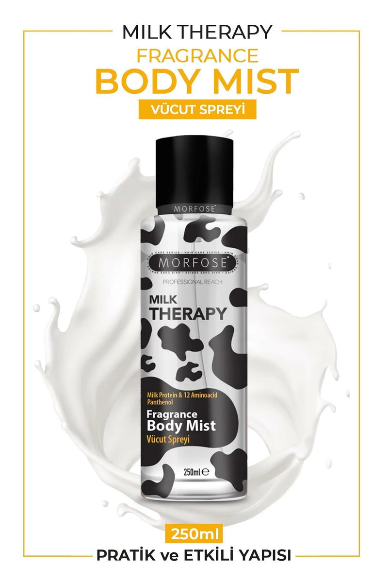 Morfose Milk Therapy Body Mist 250 ml spray bottle