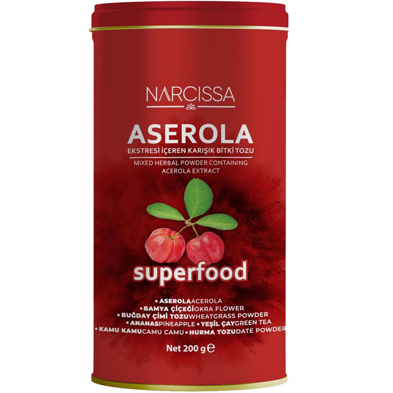 Narcissa Acerola Herbal Powder 200g Metal Tin - صورة 1