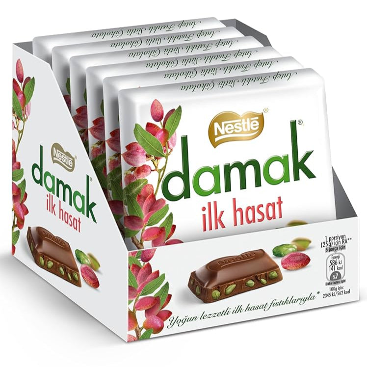 Nestle Damak İlk Hasat Milk Chocolate with Pistachios 60g - صورة 2