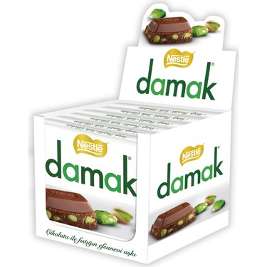 Nestle Damak Milk Chocolate with Pistachios 60g - صورة 2