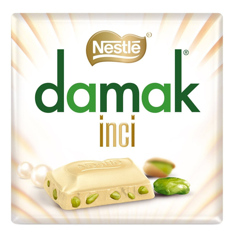 Nestle Damak Inci White Square Chocolate with Pearl Pistachios 60g - صورة 1