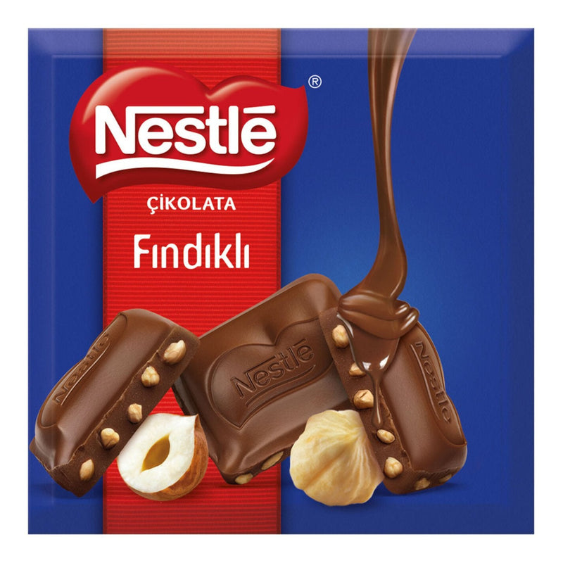 Nestle Milk Chocolate with Hazelnuts 60g - صورة 1