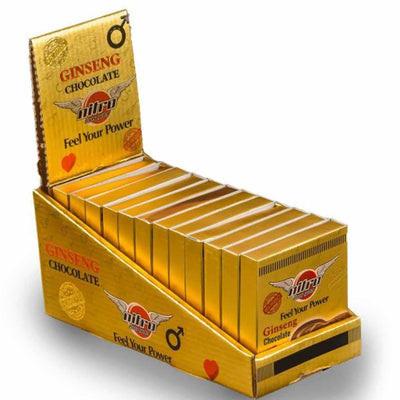 Nitromax Ginseng Chocolate 20g x 12 Pieces – Premium chocolate with natural ginseng, individually wrapped - Nitromax