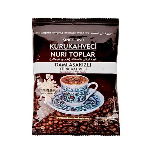 Nuri Toplar Turkish Coffee with Gum Mastic 100g Pack