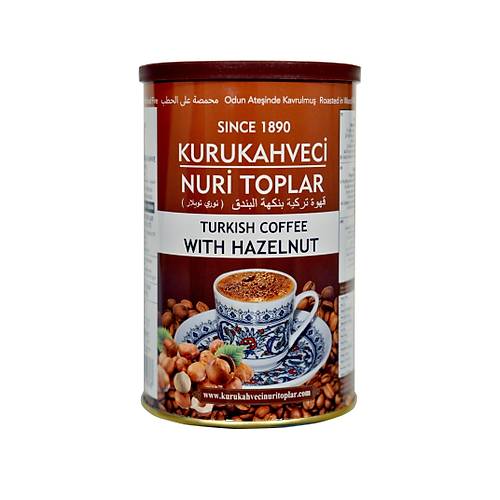 Nuri Toplar Turkish Coffee with Hazelnut Flavour 250g Pack