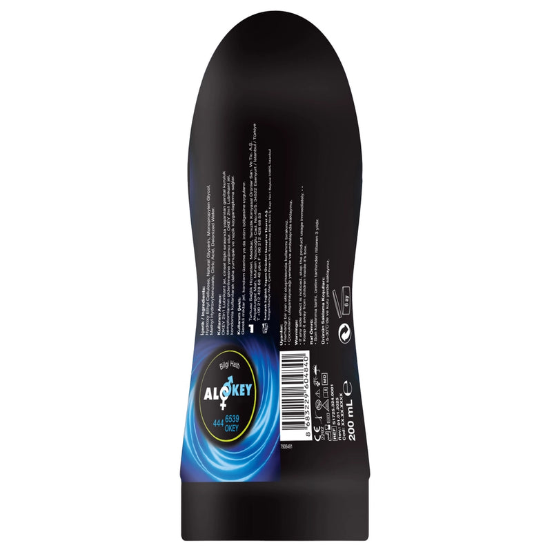Okey 2in1 Unscented Lubricant Gel 200 ml tube - صورة 2