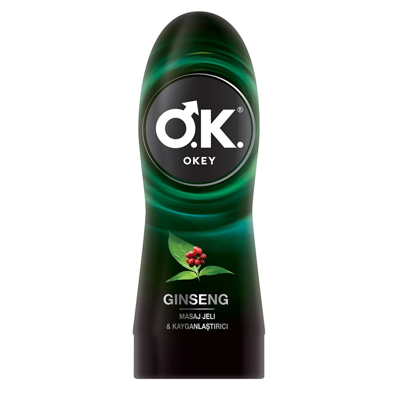 Okey Ginseng Massage and Lubricant Gel 200 ml tube - Okey