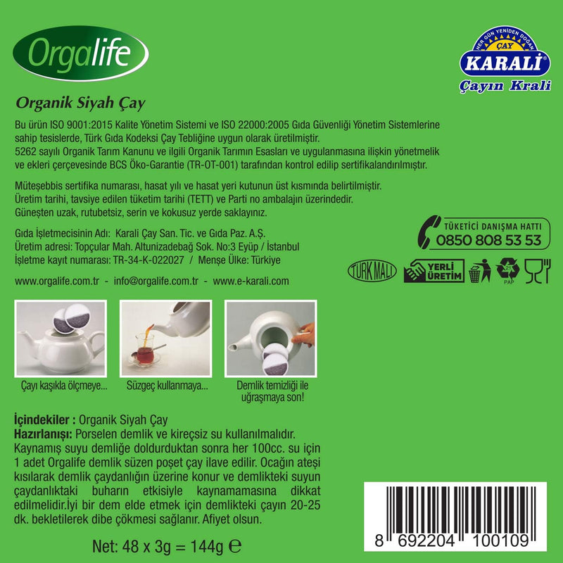 Translation missing: ar.Orgalife Organic Black Tea Bags 48 x 3g - Orgalife - accessibility.image_number 2