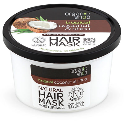 Organic Shop Coconut & Shea Butter Hair Mask 250 ml jar