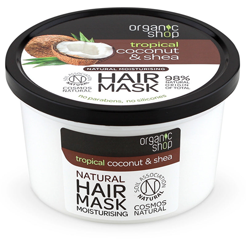 Organic Shop Coconut & Shea Butter Hair Mask 250 ml jar