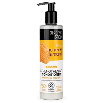 Organic Shop Honey & Almond Strengthening Hair Conditioner 280 ml bottle