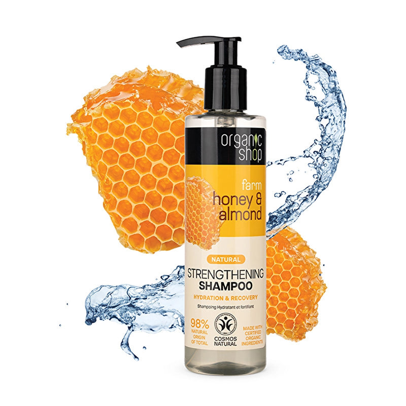 Organic Shop Honey & Almond Strengthening Hair Conditioner 280 ml bottle - صورة 2