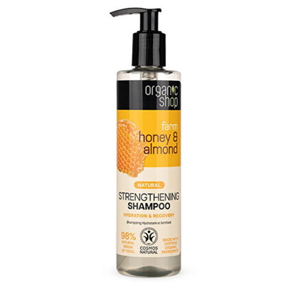 Organic Shop Honey & Almond Strengthening Hair Conditioner 280 ml bottle - Organic Shop
