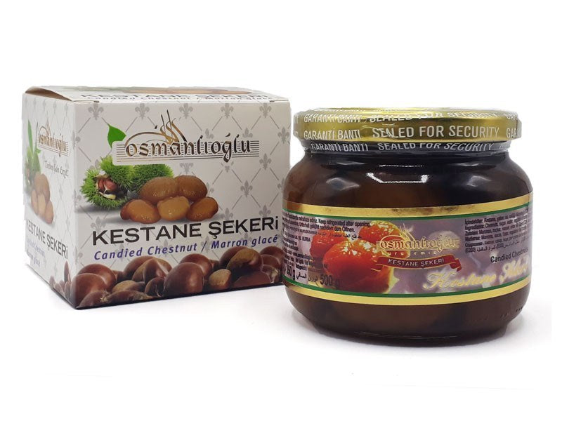 Osmanlioglu Premium Chestnut Candies Jar 500g - Osmanlioglu