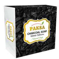 Paksa Natural Charcoal Soap with activated charcoal bar