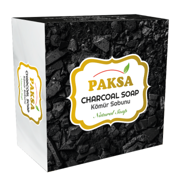Paksa Natural Charcoal Soap with activated charcoal bar - Paksa