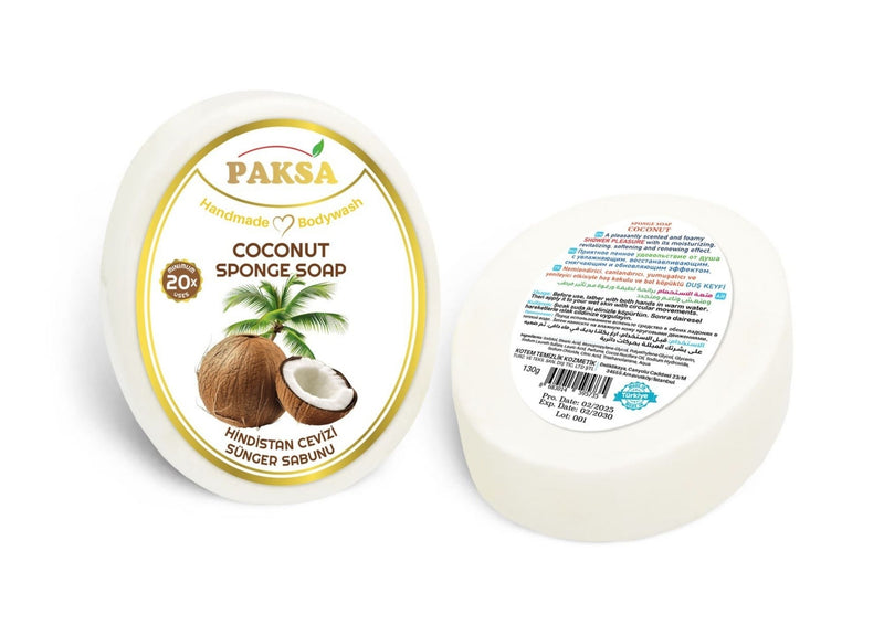 Paksa Coconut Handmade Sponge Soap 130g