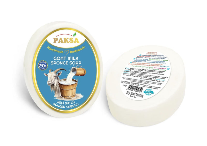 Paksa Goat Milk Handmade Sponge Soap 130g