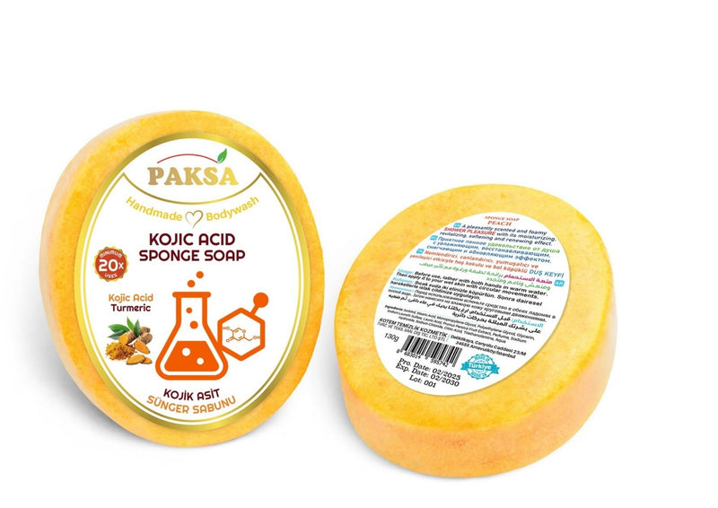 Paksa Kojic Acid Handmade Sponge Soap 130g