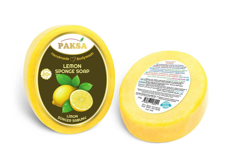 Paksa Lemon Handmade Sponge Soap 130g