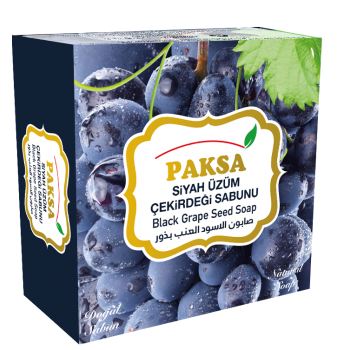 Paksa Natural Black Grape Seed Soap with vitamin E for skin care