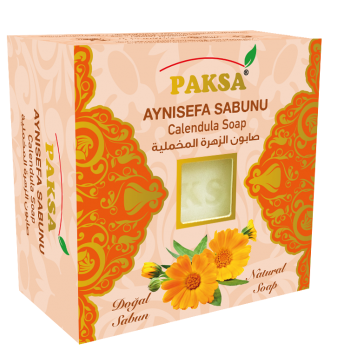 Paksa Natural Calendula Soap with calendula extract for soothing and nourishing care - Paksa