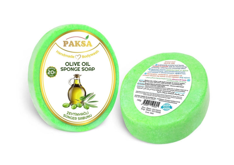 Paksa Olive Oil Handmade Sponge Soap 130g