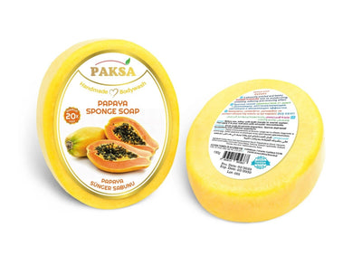 Paksa Papaya Handmade Sponge Soap 130g