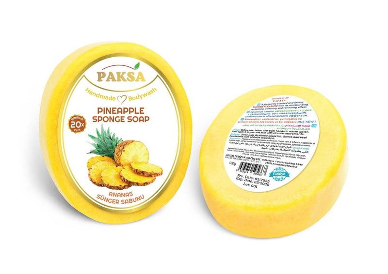 Paksa Pineapple Handmade Sponge Soap 130g