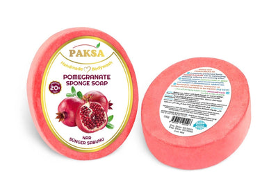 Paksa Pomegranate Handmade Sponge Soap 130g