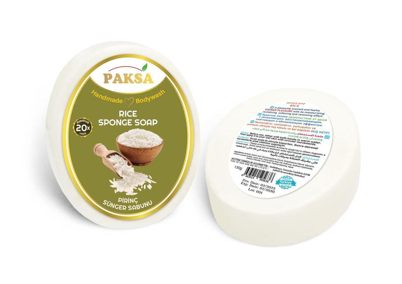 Paksa Rice Handmade Sponge Soap 130g