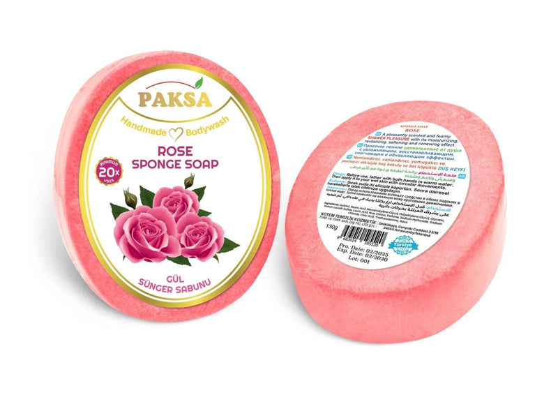 Paksa Rose Handmade Sponge Soap 130g