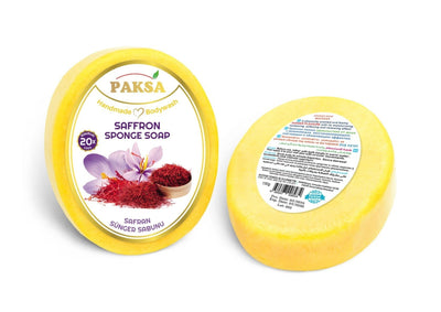 Paksa Saffron Handmade Sponge Soap 130g