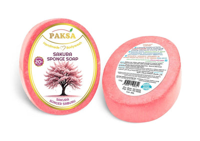 Paksa Sakura Handmade Sponge Soap 130g
