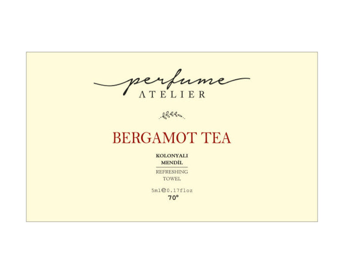 Perfume Atelier Bergamot Tea scented wet wipes 70 degrees pack of 50 - Perfume Atelier