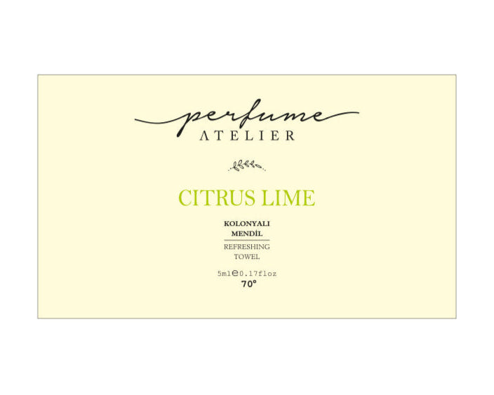 Perfume Atelier Citrus Lime scented wet wipes 70 degrees pack of 50
