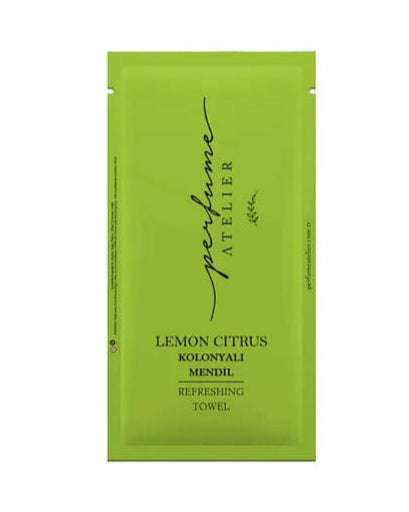 Perfume Atelier Lemon Citrus scented wet wipes 70 degrees pack of 100 - صورة 1