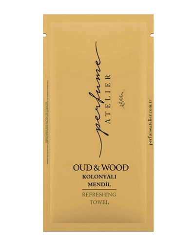 Perfume Atelier Oudwood scented wet wipes 70 degrees pack of 100 - Perfume Atelier