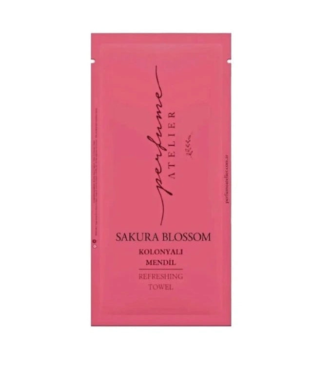 Translation missing: ar.Perfume Atelier Sakura Blossom scented wet wipes 70 degrees pack of 100 - Perfume Atelier - accessibility.image_number 1