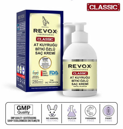 Revox Horse Tail Herbal Hair Conditioner 250 ml bottle and packaging view - Revox